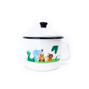 Jarro Infantil en Peltre para Jugo 14 cm con Tapa