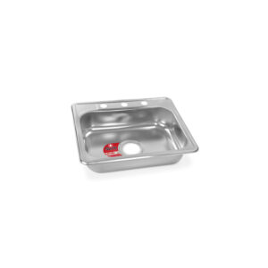 Lavaplatos de Empotrar con Mezclador en Acero Inoxidable 62x48 cm