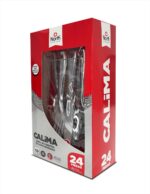 Set de Cubiertos Calima de 24 Piezas en Acero Inoxidable con Soporte en Árbol