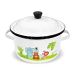 1902 - Olla Infantil para Teteros de 24cm con tapa en Peltre