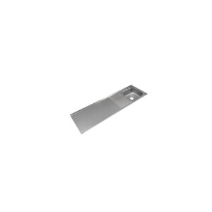 Mesón Liso con Escurridor Izquierdo y Mezclador 180x50 (Acero 430)
