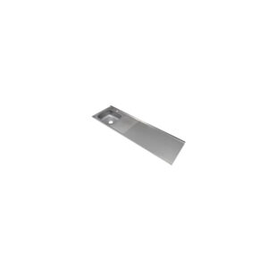 Mesón Liso con Escurridor Derecho y Monocontrol 180x50 (Acero 304)