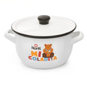 Olla Infantil Mi Coladita en Peltre 18 cm con Tapa