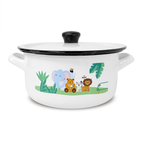 Olla Infantil para Teteros en Peltre 22 cm con Tapa