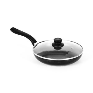 Sartén Antiadherente 24 cm con Tapa de Vidrio y Mango
