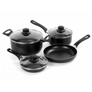 Batería de Cocina Antiadherente de 7 Piezas