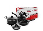 Batería de Cocina Antiadherente de 7 Piezas