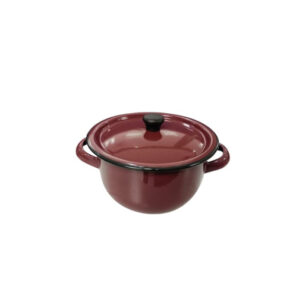 Olla Cuzqueña en Peltre Vinotinto 16 cm c