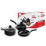 Batería de Cocina Antiadherente de 5 Piezas