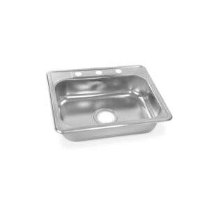 Lavaplatos de Empotrar con Mezclador en Acero Inoxidable 50x40 cm