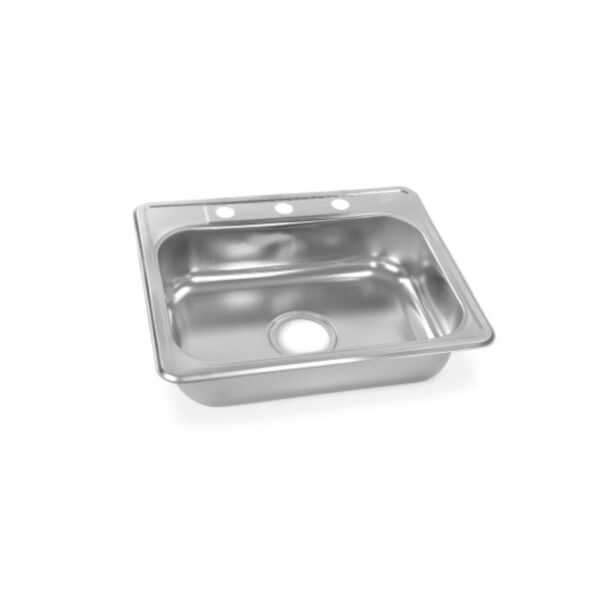 Lavaplatos de Empotrar con Mezclador en Acero Inoxidable 50x40 cm