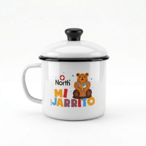 Jarro Infantil para Jugo de 14 cm con Tapa en Peltre