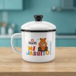 Jarro Infantil para Jugo de 14 cm con Tapa en Peltre