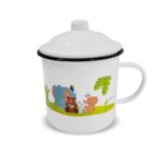Jarro Infantil de 14 cm con Tapa en Peltre