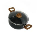 Olla Antiadherente de 20 cm con Tapa de Vidrio Emotion