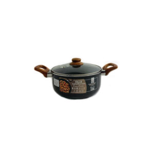 Olla Antiadherente Emotion 20 cm con Tapa de Vidrio