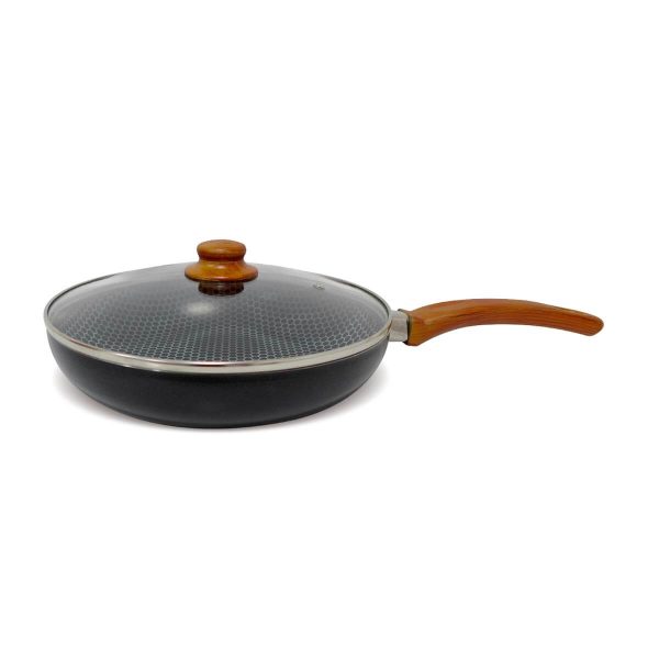 Sartén Antiadherente Emotion 26 cm con Tapa de Vidrio