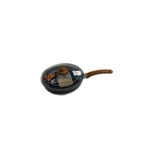 Sartén Recto Antiadherente Emotion 24 cm con Tapa de Vidrio