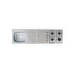 Mesón con Estufa con 4 Quemadores Escurridor Derecho y Monocontrol 180x50 (430)