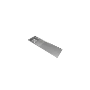 Mesón Liso con Escurridor Derecho y Mezclador 180x50 (Acero 304)