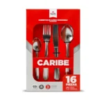 Juego de cubiertos Caribe 16 Piezas en Acero Inoxidable